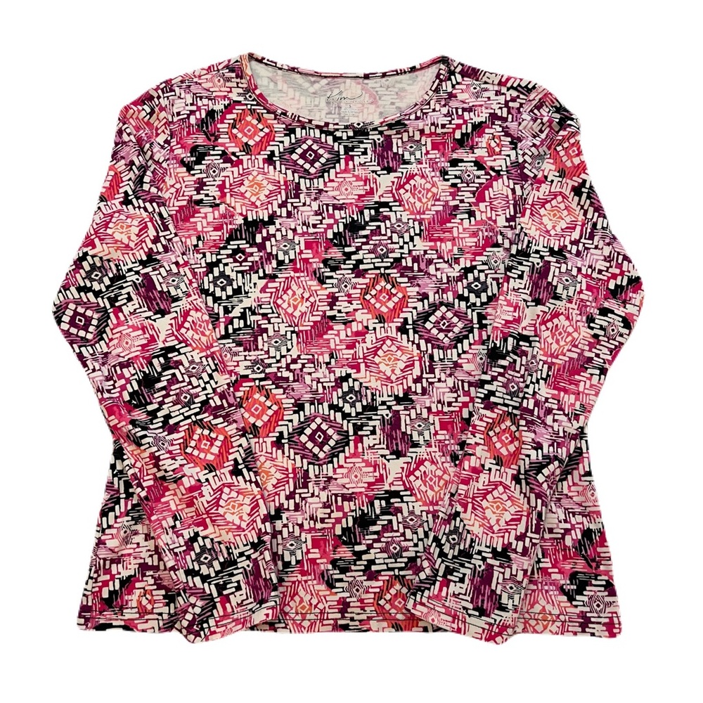 Colorful Geometric Long Sleeve Top